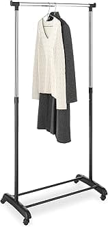 Whitmor 6021-3539-BB Adjustable Garment Rack
