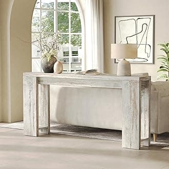 LITTLE TREE 70.9-Inch Entryway Table, Long Narrow Farmhouse Sofa Console Table for Living Room, Hallway