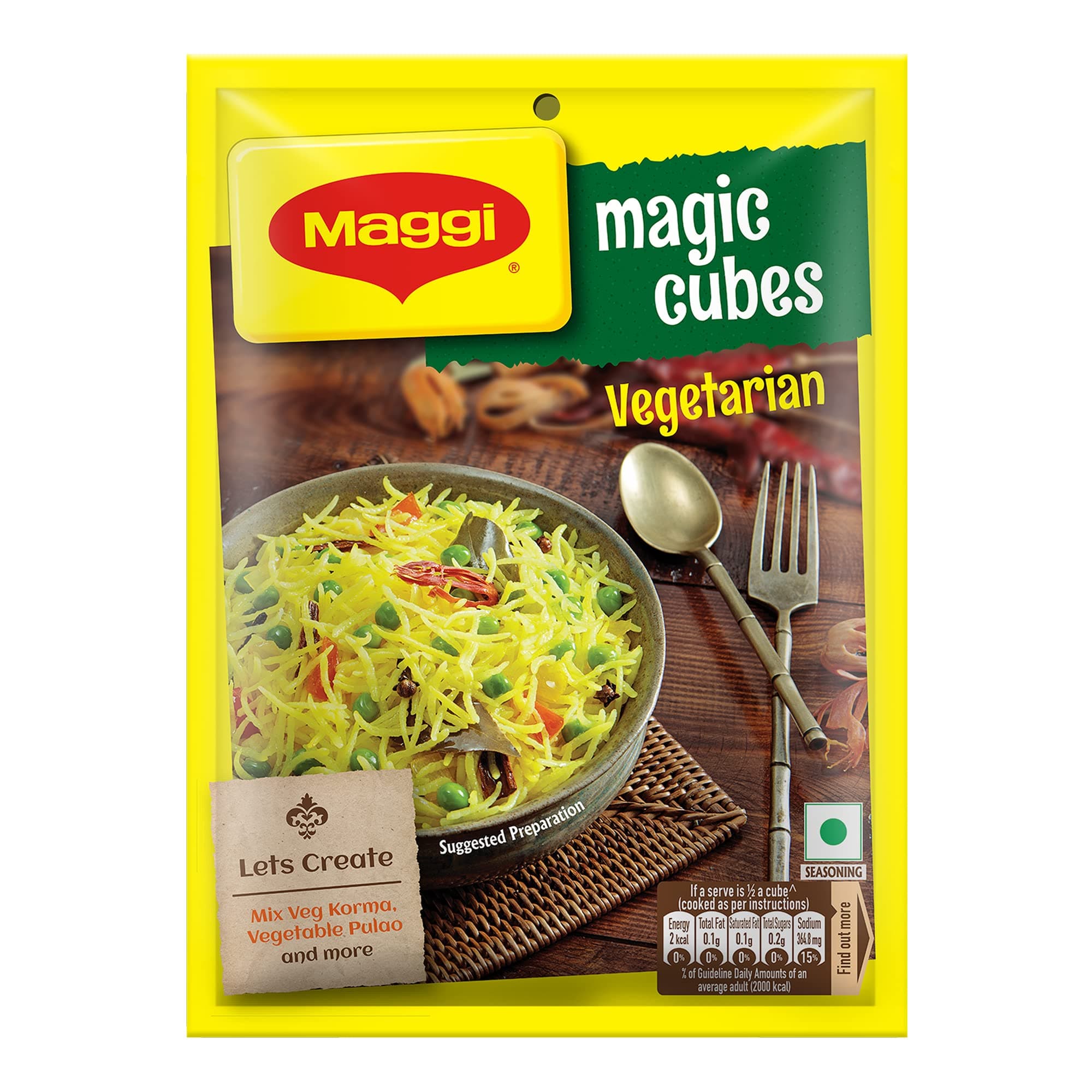 MAGIC Cubes, Vegetarian Masala, 40g
