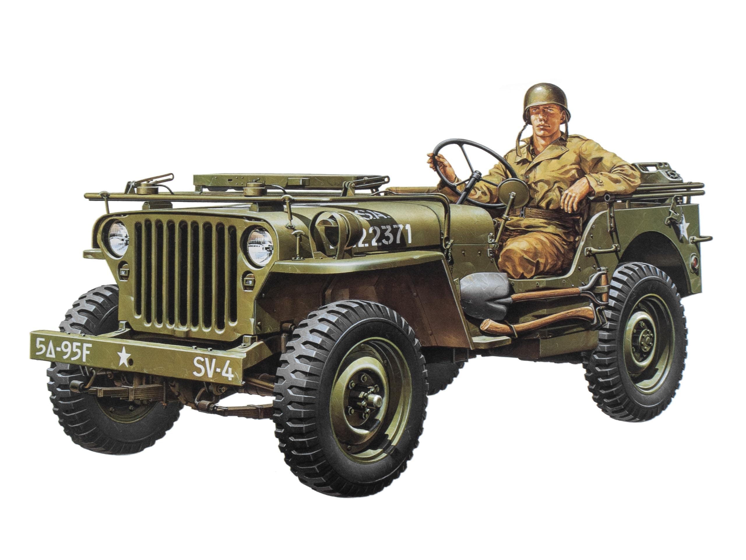Tamiya Jeep Willys Mb 1/4 Ton Plastic Model Kit