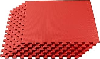 3/8" Thick Multipurpose EVA Foam Exercise Floor Mat, Interlocking Tiles, Anti-Fatigue for Home or Gym