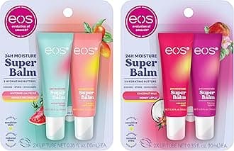 Bundle of eos 24H Moisture Super Balm- Coconut Milk & Honey Apple + Watermelon Frosé & Mango Melonade