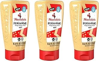 Nando's Hot Spicy Mayo PERinaise - Flavored Mayonnaise Spread & Dressing - Gluten Free - 8.6 fl oz (3 Pack)