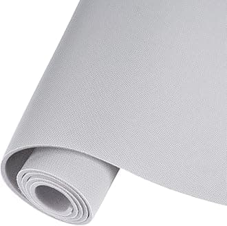 Auto Headliner Fabric Mesh Type 60inx98in with Foam Backing Interior Replacement Headliner Material, for All Vehicles RV Boat Home Roof Upholstery Fabric, Light Grey
