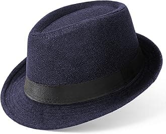 BABEYOND Straw Fedora for Men - Panama Trilby Short Brim Summer Sun Hat
