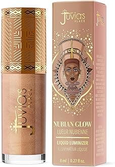 Juvia's Place Nubian Glow Liquid Luminizer Golden Hour - Radiant Highlighter Makeup Glowy Tint Daily Dewy Luminous Beauty Creamy Bronzing Skincare Radiating Brightening Natural Shine Face & Cheeks
