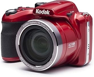 Kodak Az421-Rd Pixpro Astro Az421 16 Mp Digital Camera With 42X Optical Zoom And 3" Lcd Screen (Red) - Mb 8