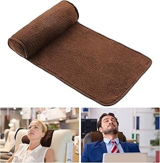 Weysat Neck Pillow for Recliner Head Pillow Adjustable Plush Pillow Neck Roll Non Slip Fleece Couch Neck Head Support Pillow for Travel Home Recliner Sofa Armchair (Brown)