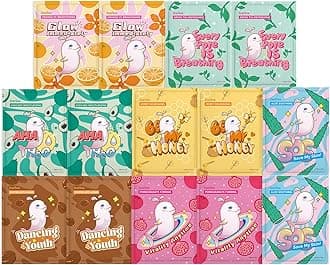 ZealSea Face Masks Skincare for Women, Variety 14Days Facial Sheet Mask Set for Deep Hydrating & Glow, Daily Self-Care Gift & Family Moment for Teens Kids Girls Birthday Party,Safe for all Skin types