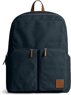 Field Backpack | Casual Laptop Bag with Luggage Sleeve | Unisex Travel Backpack | Made of Durable Canvas Material | Zippered Compartments with Pockets