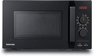 Toshiba 800w 20L Microwave Oven with 8 Auto Menus, 5 Power Levels, Mute Function, and LED Cavity Light - Black - MW2-AM20PF(BK)