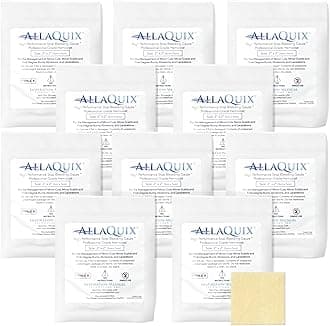 High Performance Stop Bleeding Gauze Pads – 10-Pack (2"x2") | Hemostatic Wound Dressing for Cuts & First Aid Kits | Sterile, Drug-Free, Fast Clotting Pads