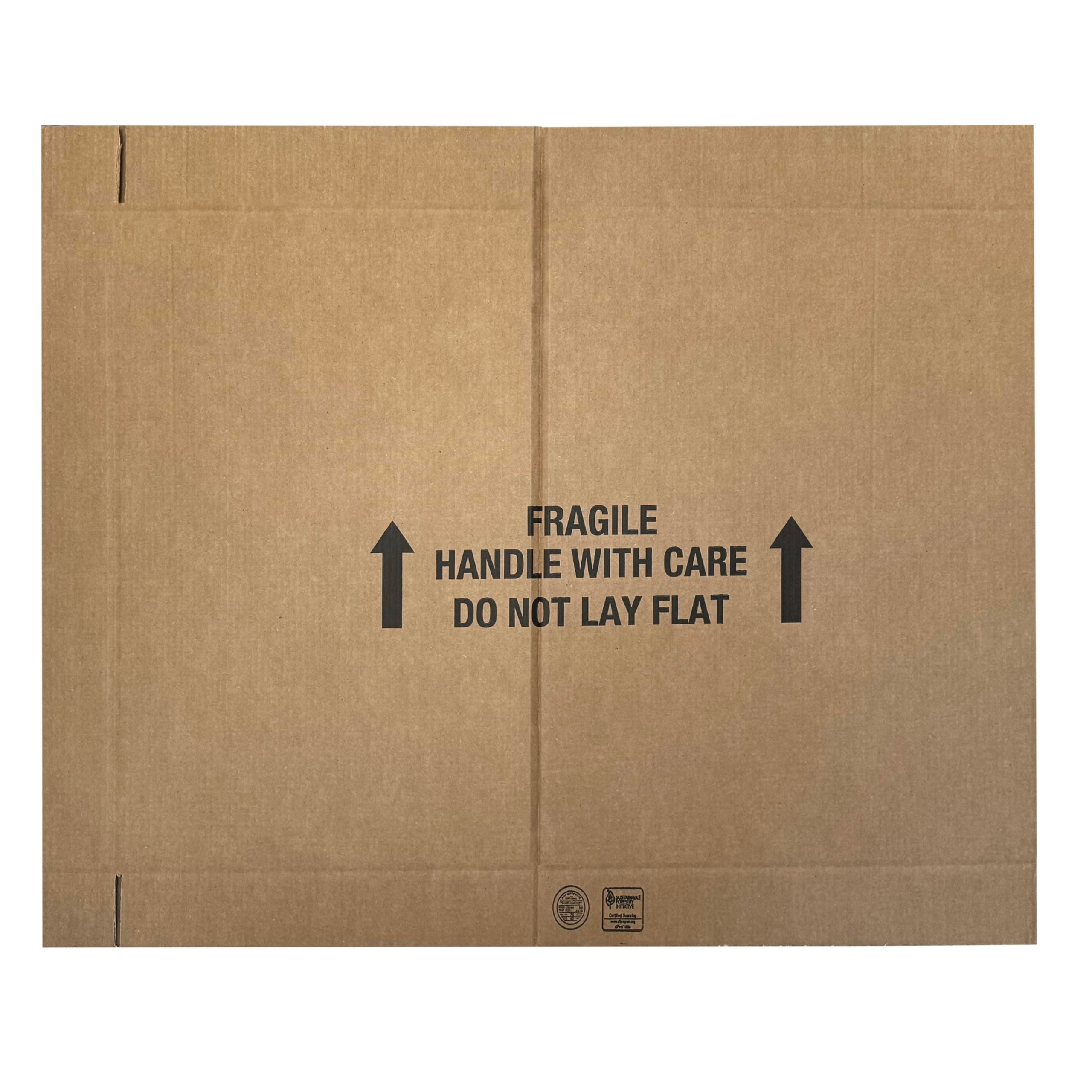 Moving Boxes Bundle TV Box (2-Pack), Adjustable Flat Screen TV Moving Boxes for Packing, Moving & Storage with Handles