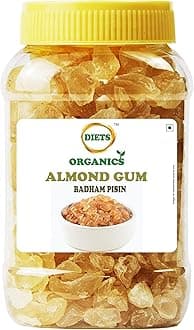 Diets Organics Almond Gum/Badam Pisin/Gond Katira/Badam Gum- (500g)