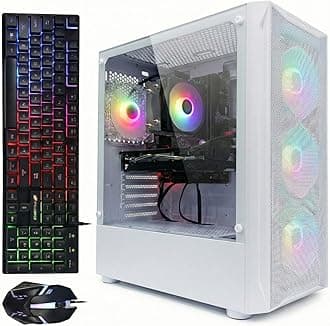Gaming Desktop PC, Intel Core i7 3.4G up to 3.9G, 32G RAM, 1T SSD, Radeon RX 5700 8G GDDR6, WiFi 6, BT 5.0, RGB Fan x 4, Windows 11 Home