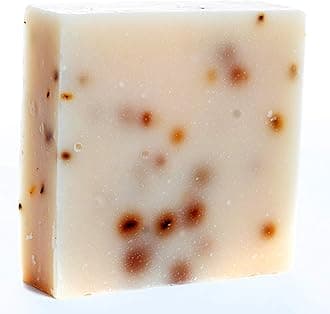 360FeelLavender Patchouli Soap - 5oz Castile Handmade Soap bar- Refreshing Earthy with peppermint leaves Skin Scrub Exfoliation - Man Soap-Essential Oils - Gift ready