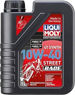 LIQUI MOLY 2-Wheel Vehicle Engine Oil StreetRace Fully Synthetic 10W-40 1L 20753 Liqui Moly