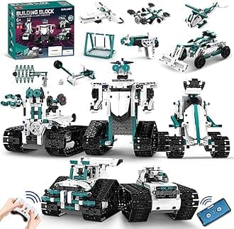 - STEM Robot Toys for 8-14, 12 in 1 Remote Control Robotics Toys for Kids, Programmable Building Robot Kit Birthday Present for Science Educational(469 Pcs)