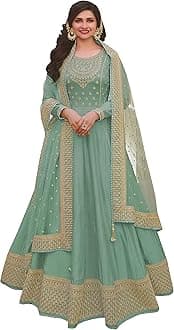 STELLACOUTURE Indian ready to wear gown type salwar kameez for women with rich dupatta 2227-O