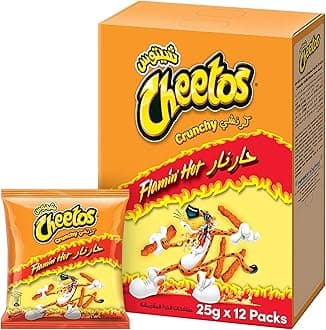 Cheetos Crunchy Flaming Hot 25g X 12