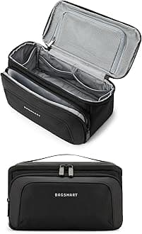 Toiletry Bag for Men, Wide Opening Travel Bag for Toiletries, Dopp Kit Water Resistant Shaving Hygiene Bag for Bathroom Shower, Toiletries Accessories,Travel Essentials-Black
