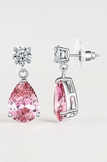 Yellow Chimes Earrings for Women and Girls | Multicolor Stone Crystal | Silver Tone Drops | Oval Shaped | Birthday Gift for Girls and Women Anniversary Gift for Wife