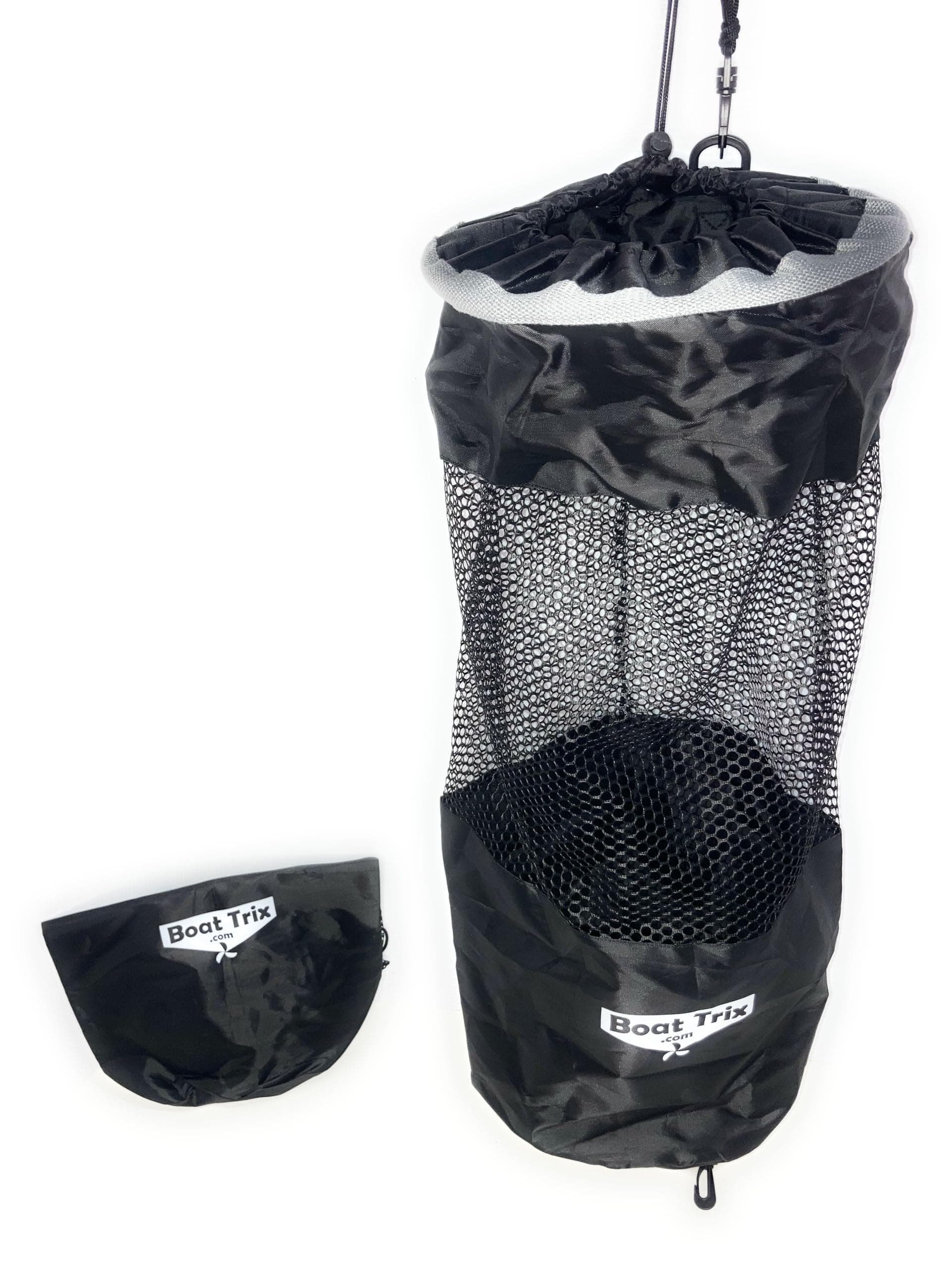 Boat Trash Bag Can Reuseable Washable Mesh and Nylon/Polyester by Boat Trix Multiple Sizes and Models (Slim Line, Large)