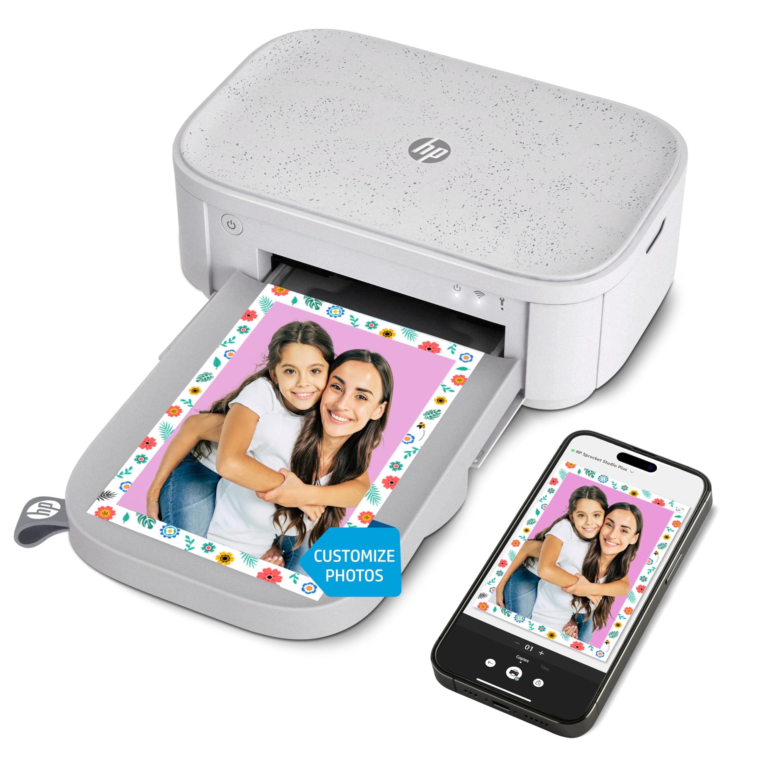 HP Sprocket Studio Plus WiFi Printer – Wirelessly Prints 4x6” Photos from Your iOS & Android Device