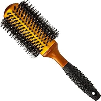 Large Round Blow Dry Brush - Boar Bristle, Thermal Ceramic Barrel, Professional Anti-Static Roller Hair Brush for Styling and Blow Drying ââ‚¬â€œ 20 Row, For Long Hair - By Cantor