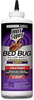 Bed Bug Killer Dust With Diatomaceous Earth For Insects 8 Ounces, Treatment For Bed Bugs