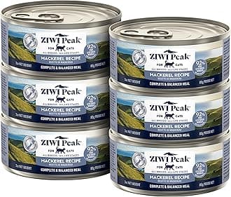 Peak Wet Cat Food – All Natural, High Protein, Grain Free, Limited Ingredient, with Superfoods (Mackerel, Case of 6, 3oz Cans)