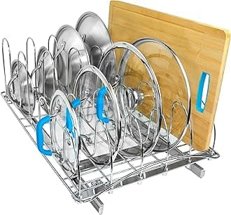 Pull Out Pot and Pan Lid Organizer