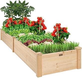 Best Choice Products Vegetable Raised Garden Bed Patio Backyard Grow Flowers elevated Planter