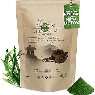 Chlorella Powder | Organic | 500g | Cracked Cell Wall | Energy & Natural Detox | High in Vitamin A, B12 & Iron | MySuperfoods