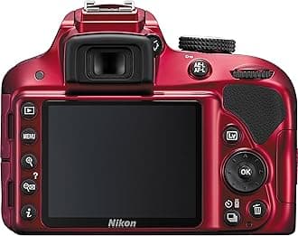 Nikon D3300 24.2 MP CMOS Digital SLR with Auto Focus-S DX NIKKOR 18-55mm f/3.5-5.6G VR II Zoom Lens (Red)