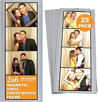 Magnetic Photo Booth Frames 6" 25 Pack