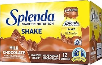 Diabetes Nutrition Shakes - Meal Replacement Shake, 8 Fluid Ounces Per Bottle (Milk Chocolate, 12 Pack)