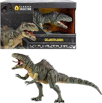 Jurassic World Dominion Hammond Collection Giganotosaurus Dinosaur Figure, 21 Articulations, Glass Eyes, Wired Tail & Posable Tongue