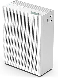 – Air Purifier for Home Bedroom, ECARF Quiet Mark Certified, 20 dB Sleep Mode, easy pull-out washable pre-filter for less mess, for allergy, smoke, pollen, pet, air purifiers, Airmega 150, White