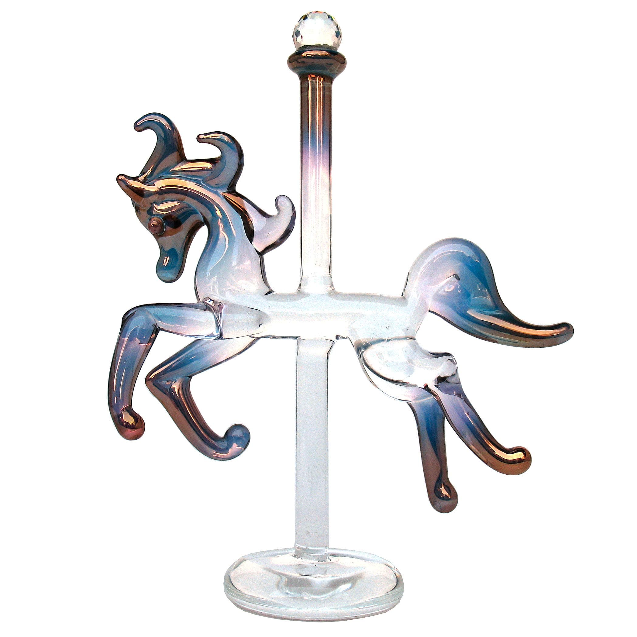 Hand Blown Glass Carousel Horse