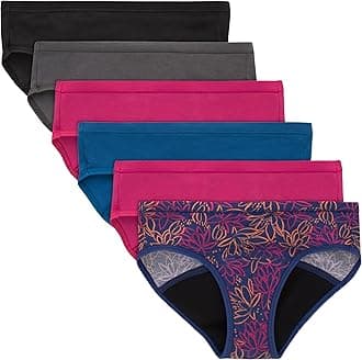 Girls' Period Underwear Boxer Briefs, Comfort Period Boxer Brief Panties for Girls, Moderate Protection