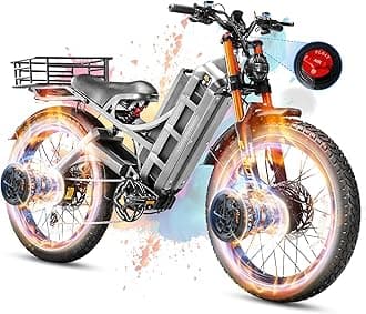 eAhora 2026 Romeo Pro 3/2 50-46Mph Electric Bike for Adults 5600W/4000W/2500W Dual Motor Ebike 60V/80Ah 52V/70Ah Long Range Fat Tire Full Suspension Electric Mountain Bicycle