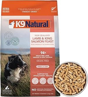 - K9 Natural Freeze-Dried Dog Food Lamb & King Salmon Feast 8lb