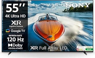 Sony Bravia 139 cm (55 inches) XR Series 4K Ultra HD Smart Full Array LED Google TV XR-55X90L (Black)