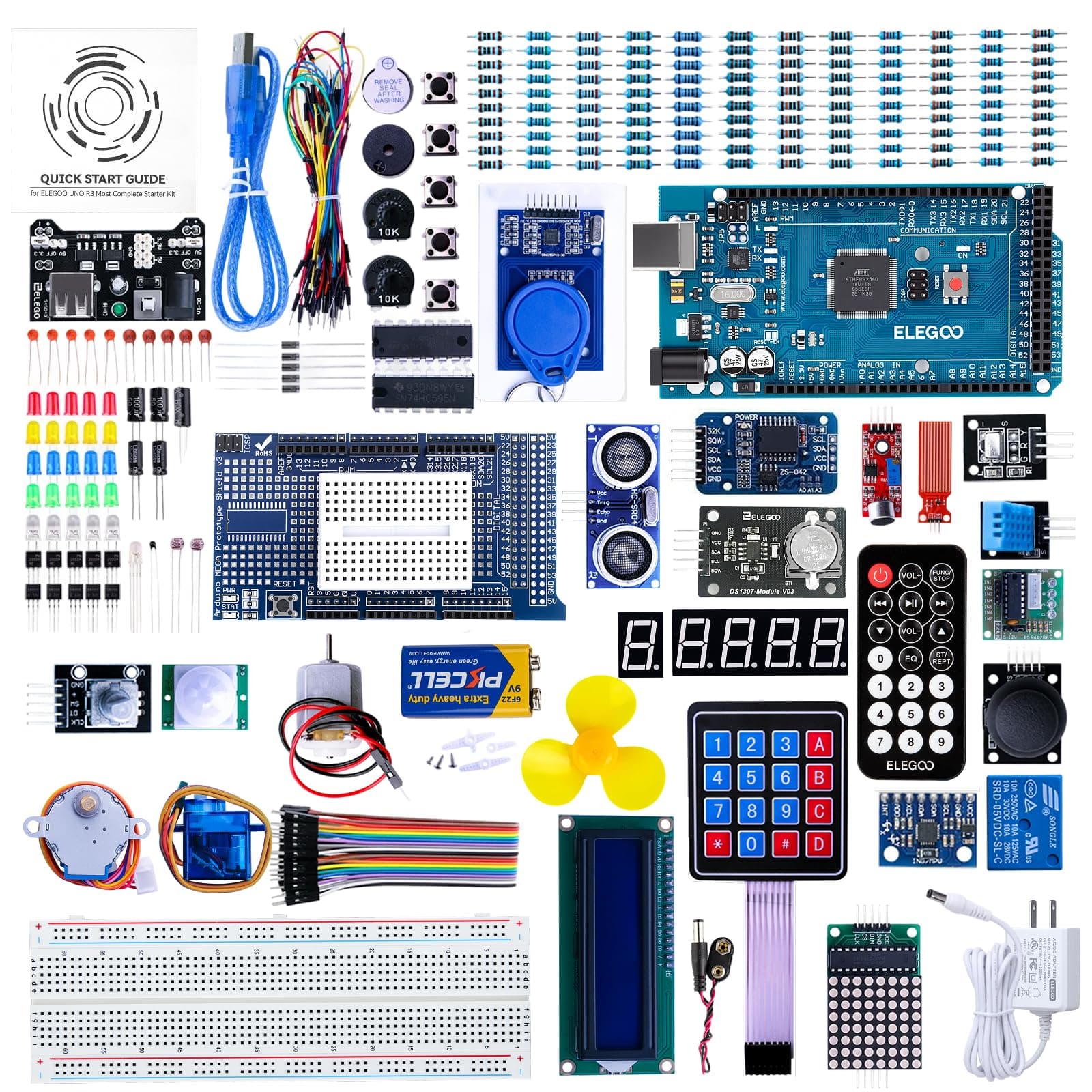 - Mega R3 Project The Most Complete Ultimate Starter Kit with Tutorial Compatible with Arduino IDE