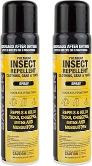 Products SP6022 Premium Permethrin Insect Repellent for Clothing, Gear & Tents, Aerosol Spray, 9-Fluid Ounce, Twin Pack- Packaging May Vary