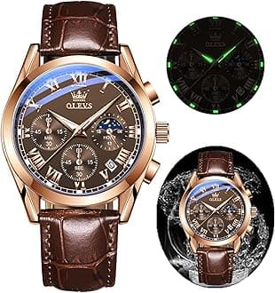 Men's Casual Fashion Waterproof Gold Stainless Steel Band Quartz Gold Watches Gifts for Men