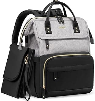 Diaper Bag Backpack, Baby Bag with Changing Station, Large Diaper Backpack for Mom Dads, Waterproof Leather Mommy Bag for Boy and Girl, Travel Essential Baby Shower, Black-Grey