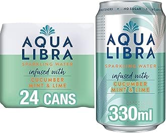 Aqua Libra-Cucumber Mint & Lime Infused Sparkling Water-Sugar Free Fruit Water