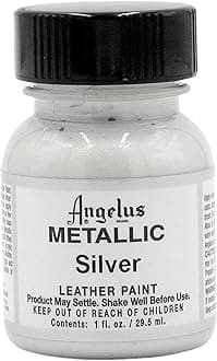 Metallic Leather Paint, 1 oz., Silver